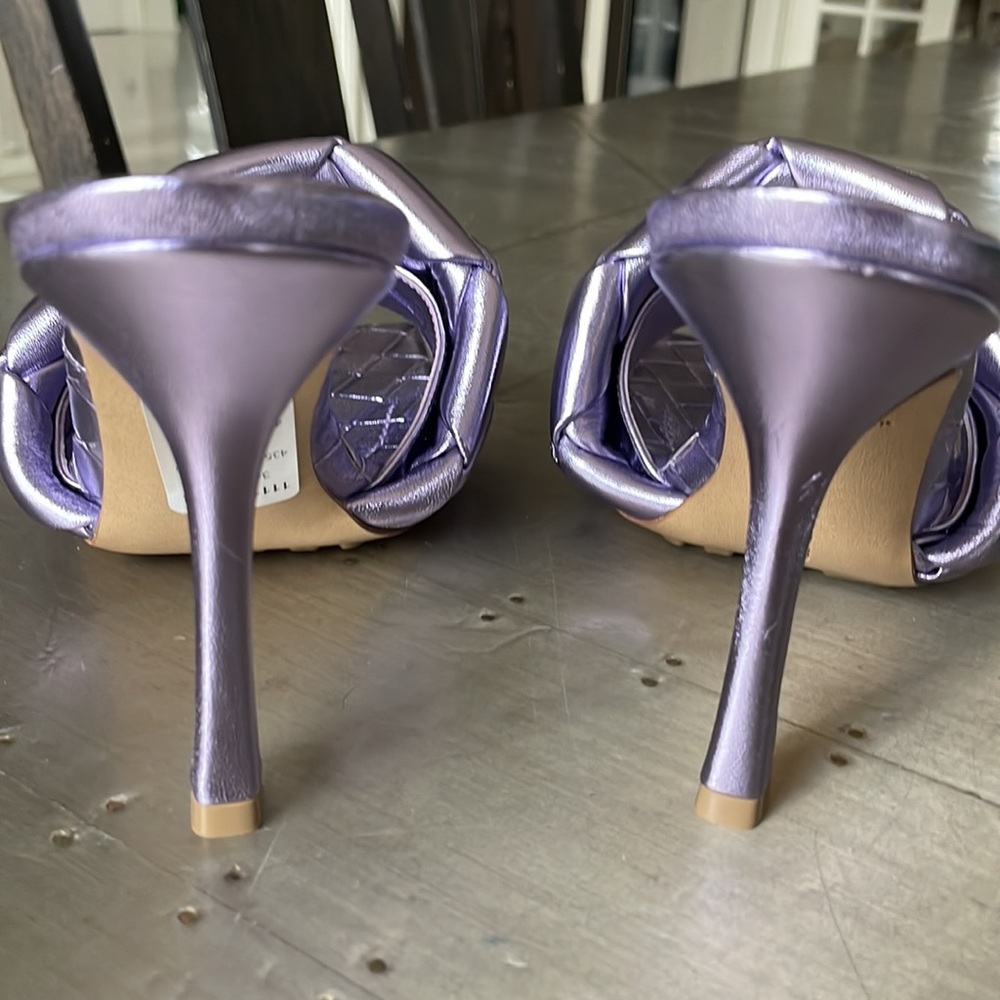 bottega veneta wisteria iridescent purple sandal lido pump sandal sz 39 - Picture 6 of 11